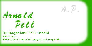 arnold pell business card